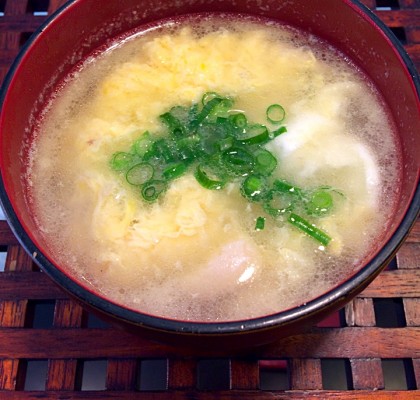 鶏と卵の発酵スープ